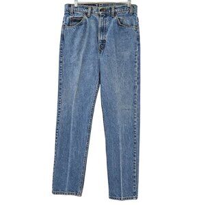 Levi’s 505 Vintage Orange Tab Tapered Leg Mom Jeans Medium Wash Size 33x32